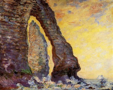  claude - L’aiguille de roche vue à travers la Porte d’Aval Claude Monet